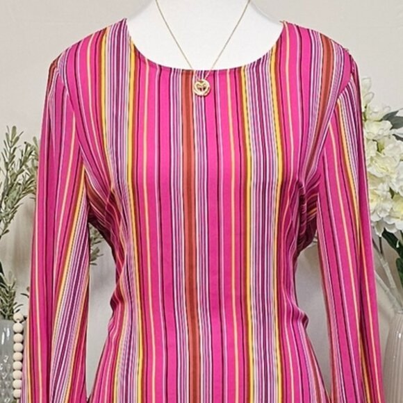 WORTHINGTON | WIDE RIBBON BACK BOW BELL SLEEVE BOUSE - Picture 4 of 16